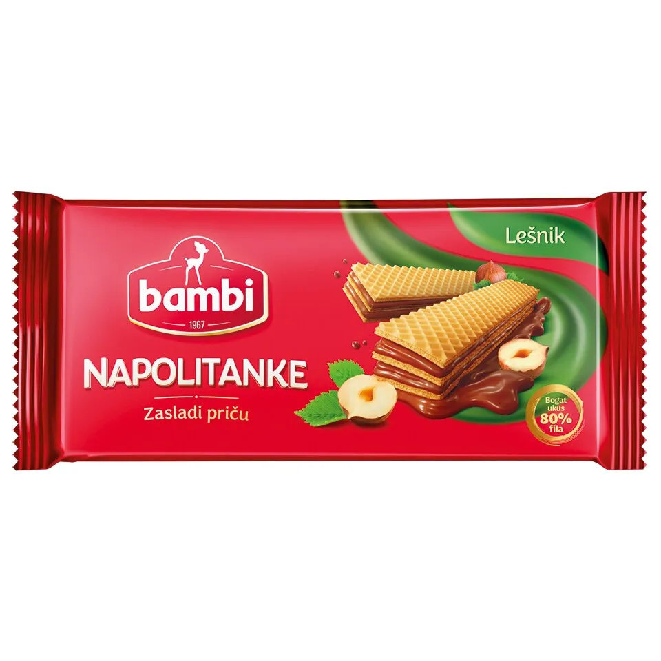 Napolitanke lesnik Bambi 185g