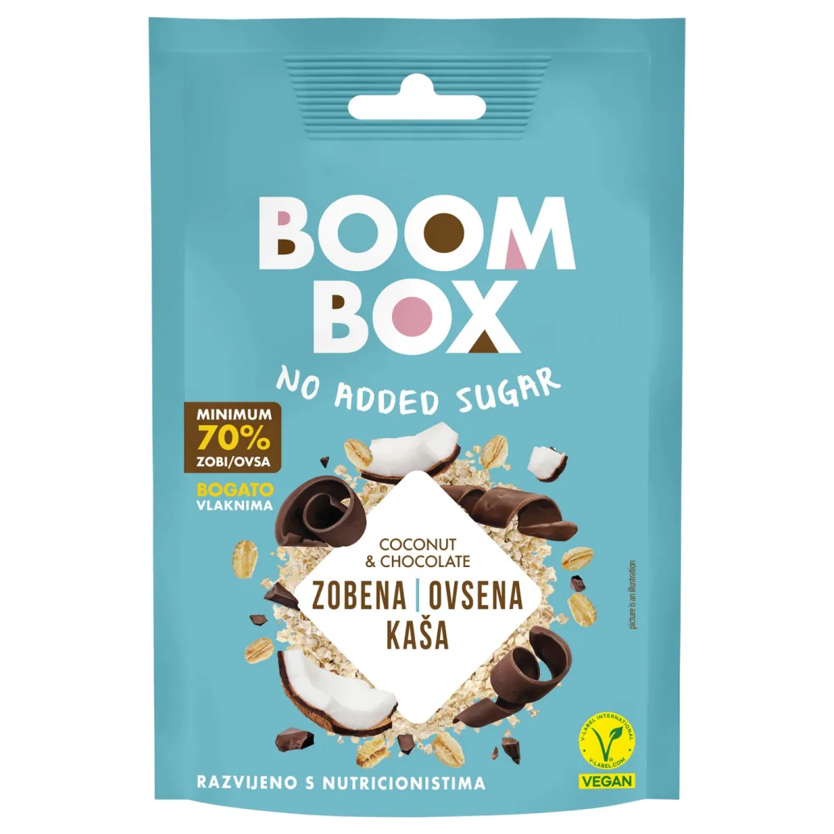 Ovsena kasa kokos-cokolada Boom Box60g