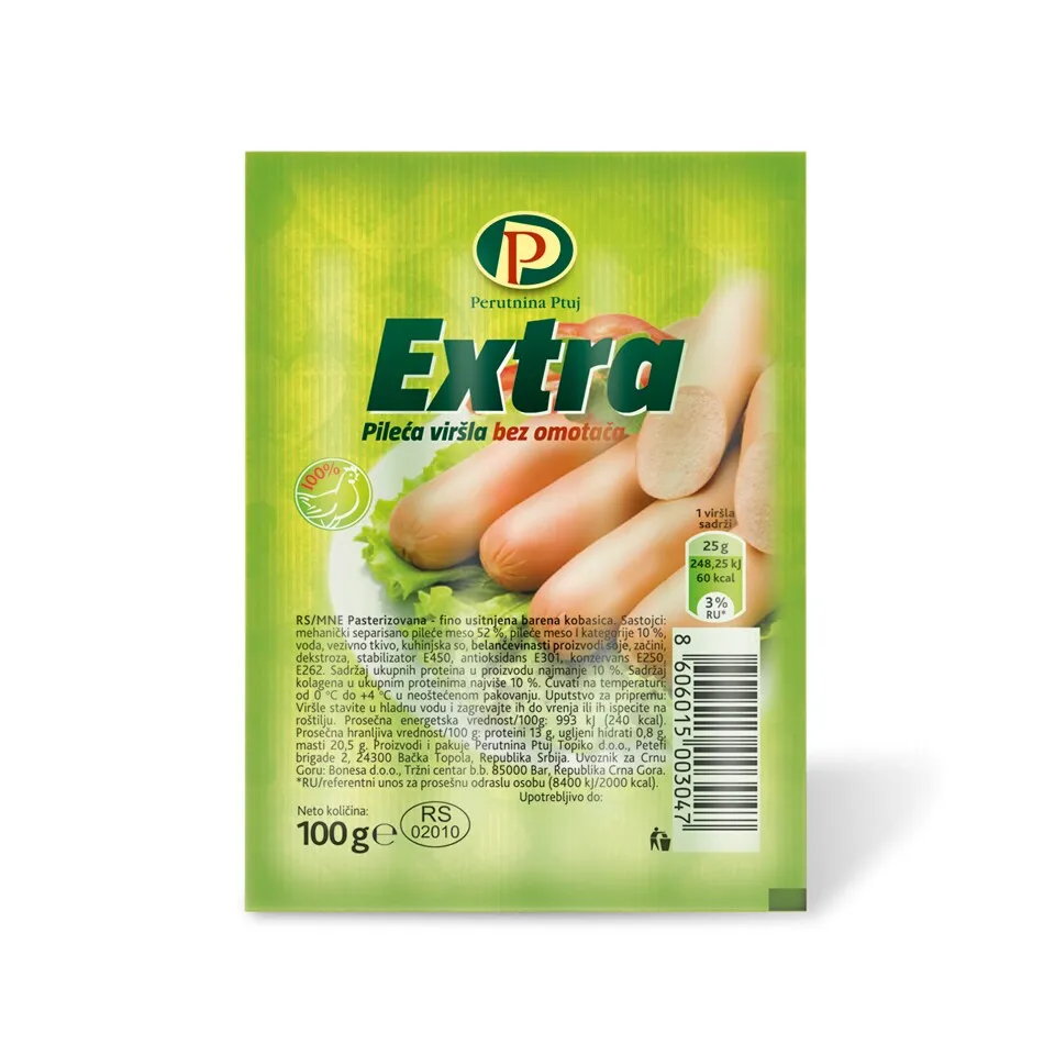 Pileca virsla extra Perutnina Ptuj 100g