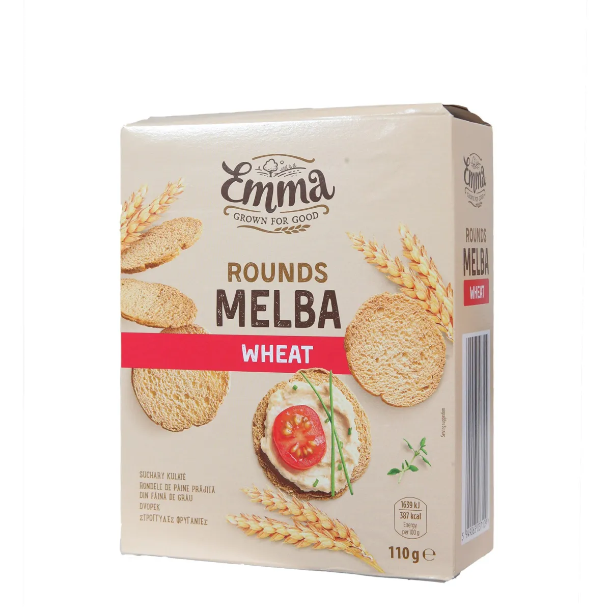 Psenicni okrugli Mleba dvopek EMMA 110g
