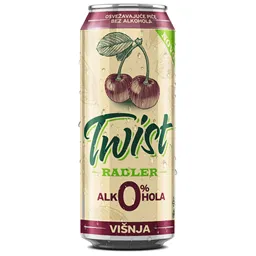 Radler Twist Visnja 0% limenka 0.33l