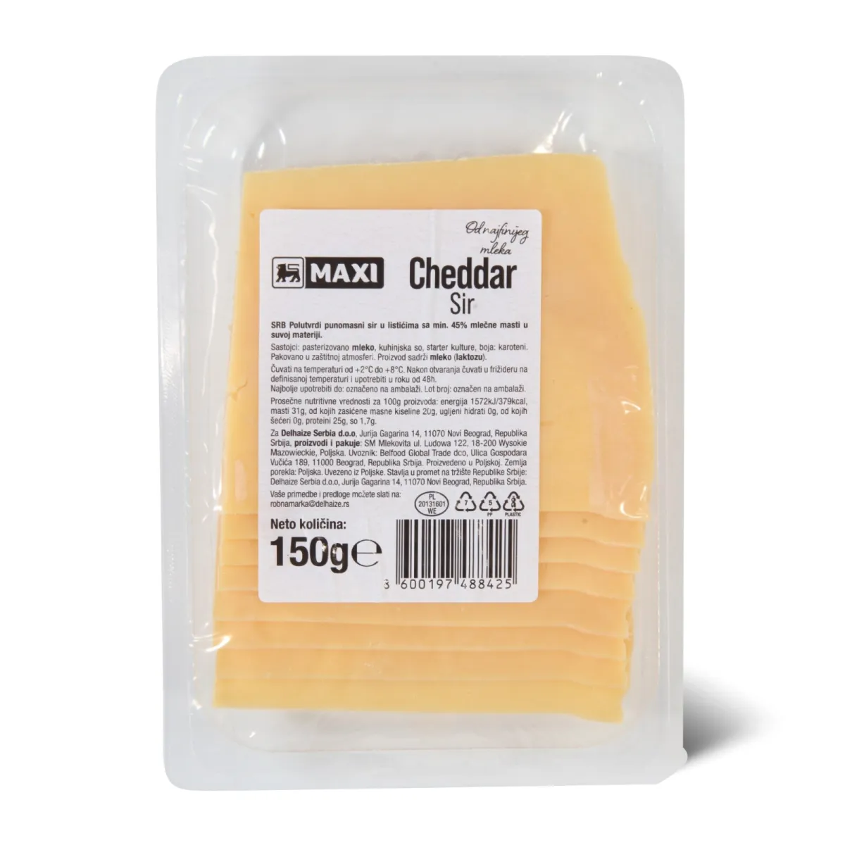 Sir Cheddar Maxi 150g slajs