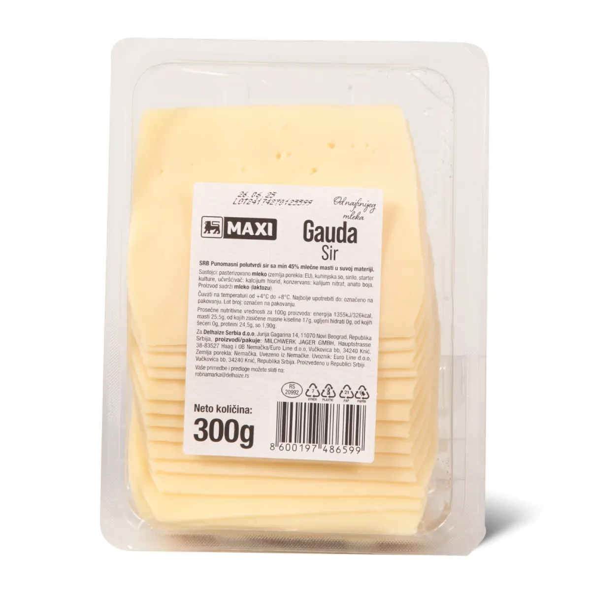 Sir Gouda 45% Maxi slajs 300g
