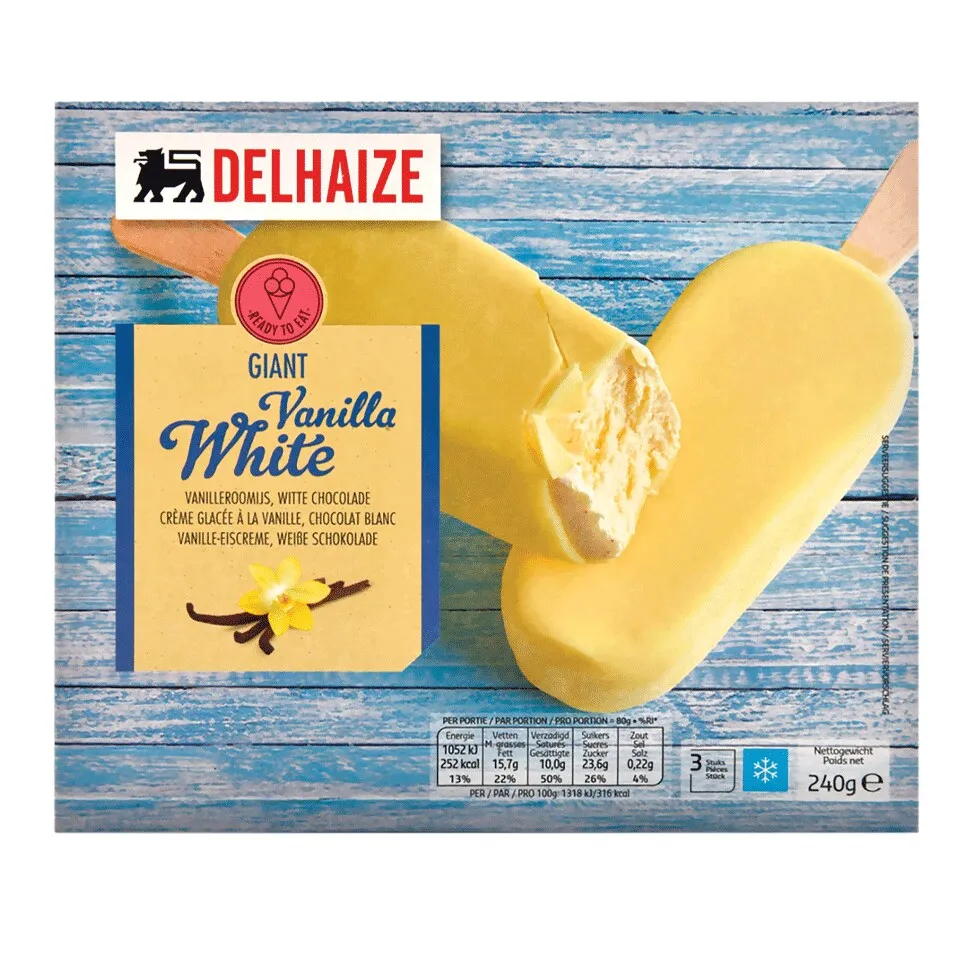 Sladoled stapic bela cok. DLL 3kom 240g