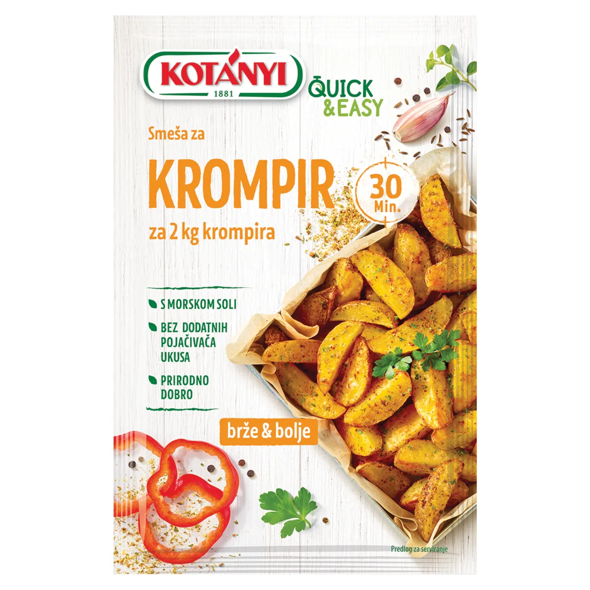 Smesa zacina za krom.Quick&EasyKotany30g