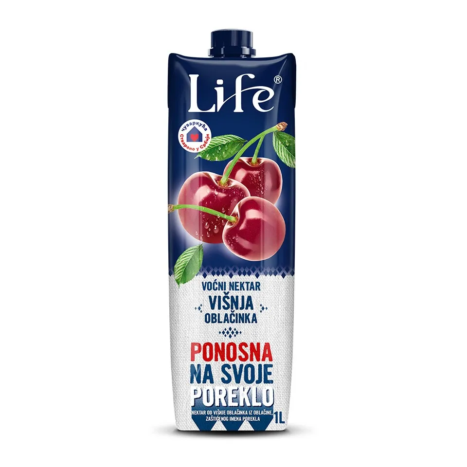 Sok visnja kas.50% premium Nectar Life1l