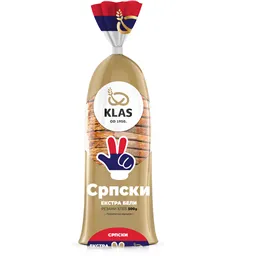 Srpski extra beli rezani hleb Klas 500g