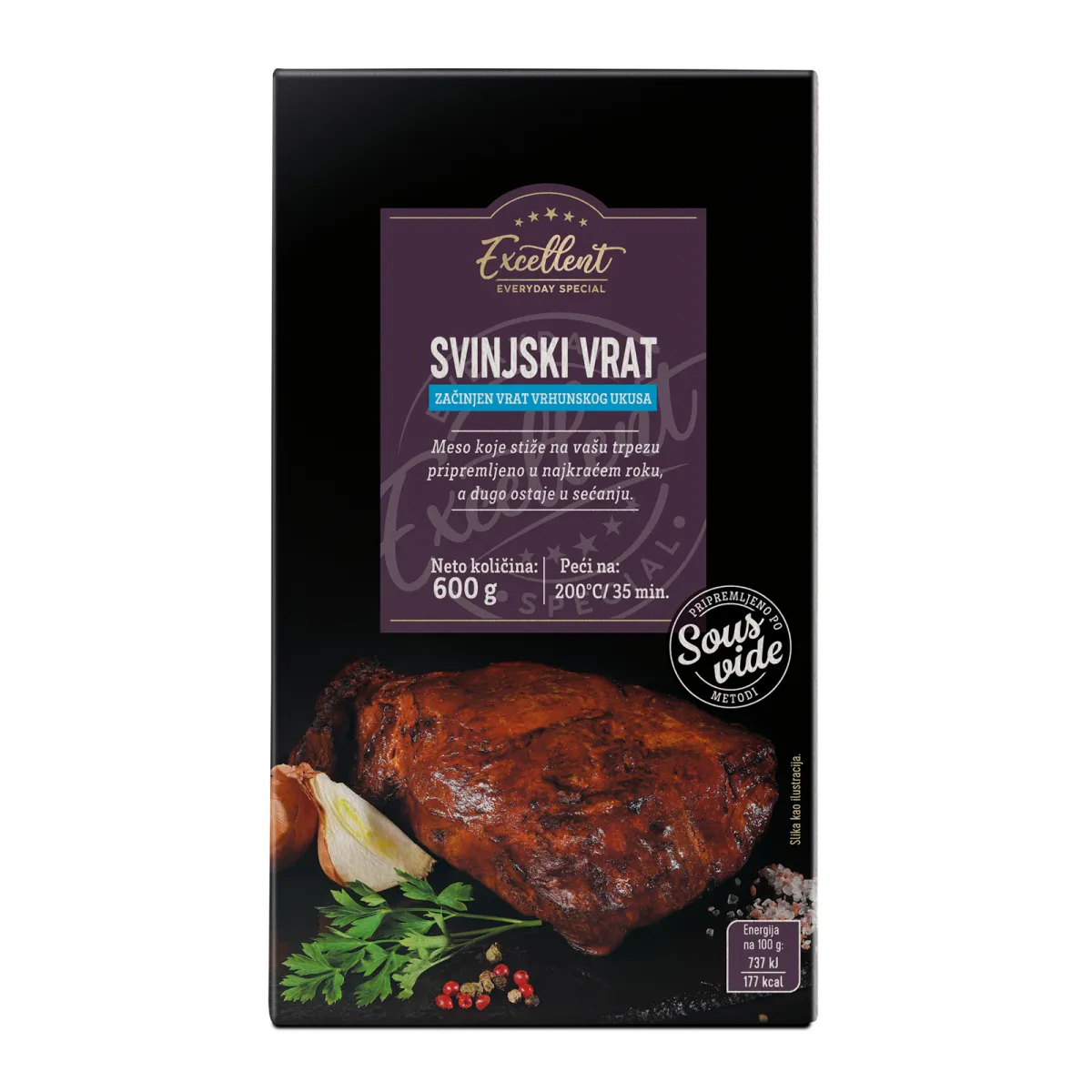 Svinjski vrat 600g