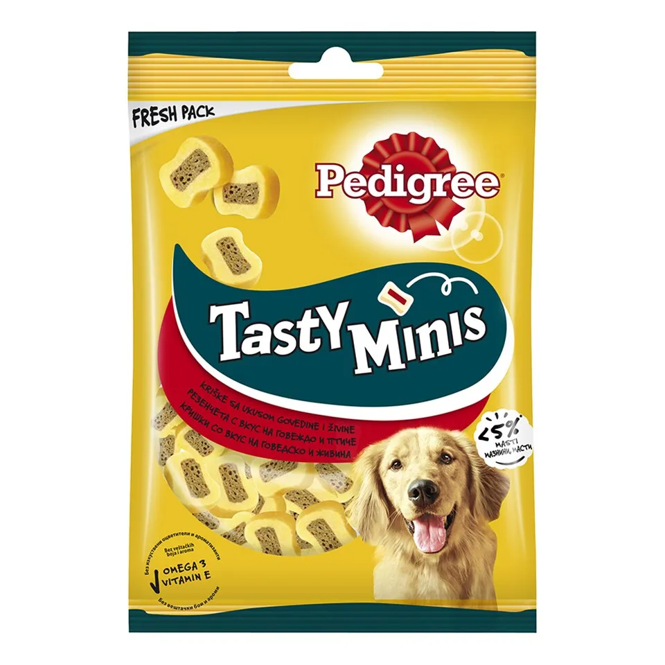 Tasty Bites,Slices goved.Pedigree 155g