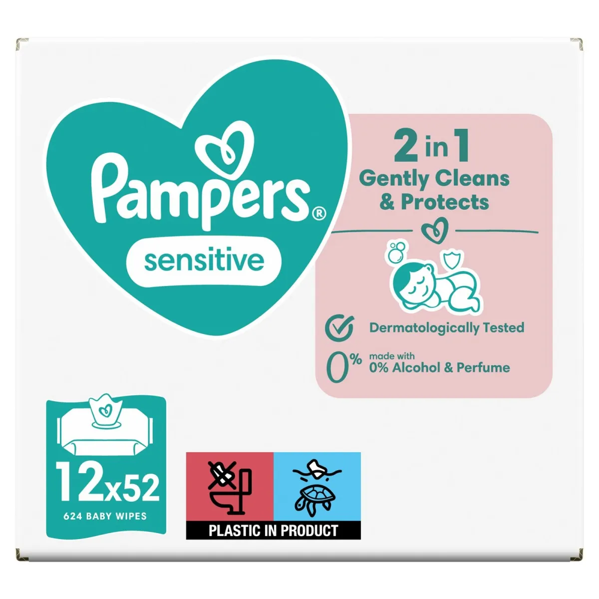 Vlazne maramice sensitive Pampers 12x52