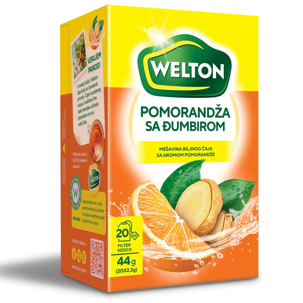 Vocni caj/pomorandza/djumbir Welton 44g