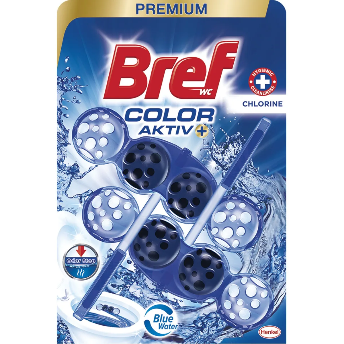 WC osv.Bref Blue Act.Chlorine 2x50g