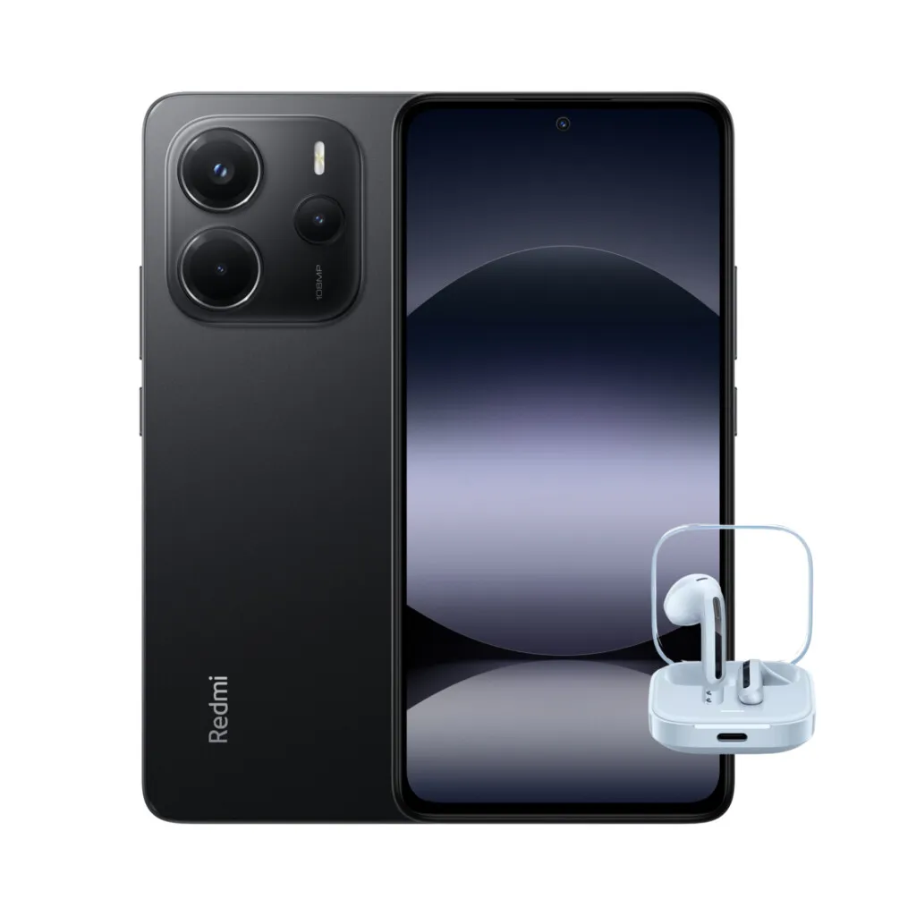 Redmi Note 14 6/128GB (crna) + Redmi Buds 6 Active (plava)