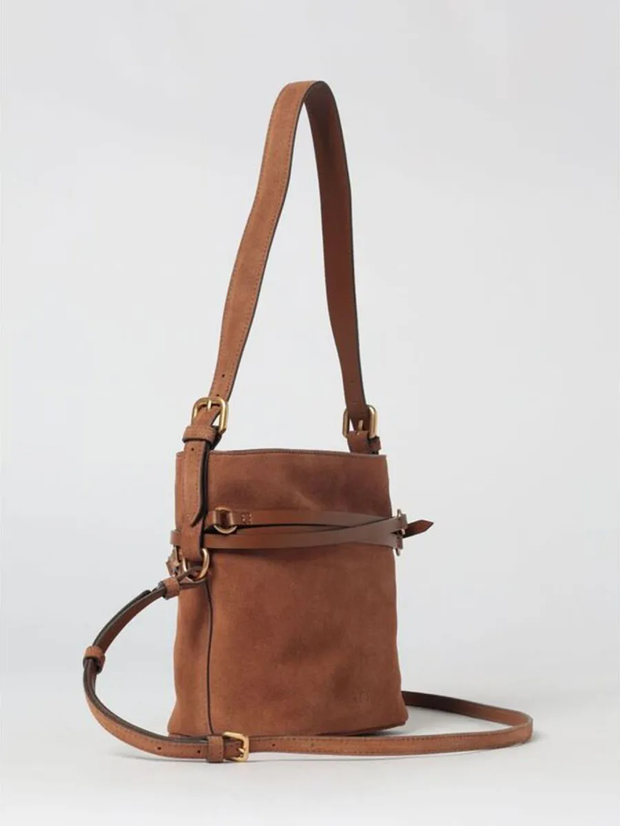 PINKO BUCKET BELT MINI SUEDE tašna