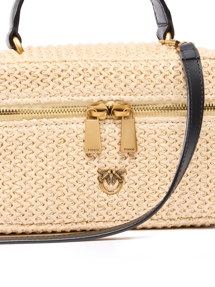 PINKO SOFT MINI RAFIA tašna
