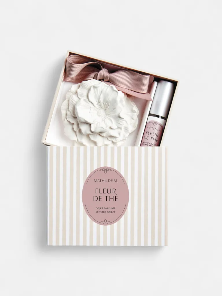 set - dekorativna figura i koncentrat parfema u spreju 4 ml - Fleur de Thé