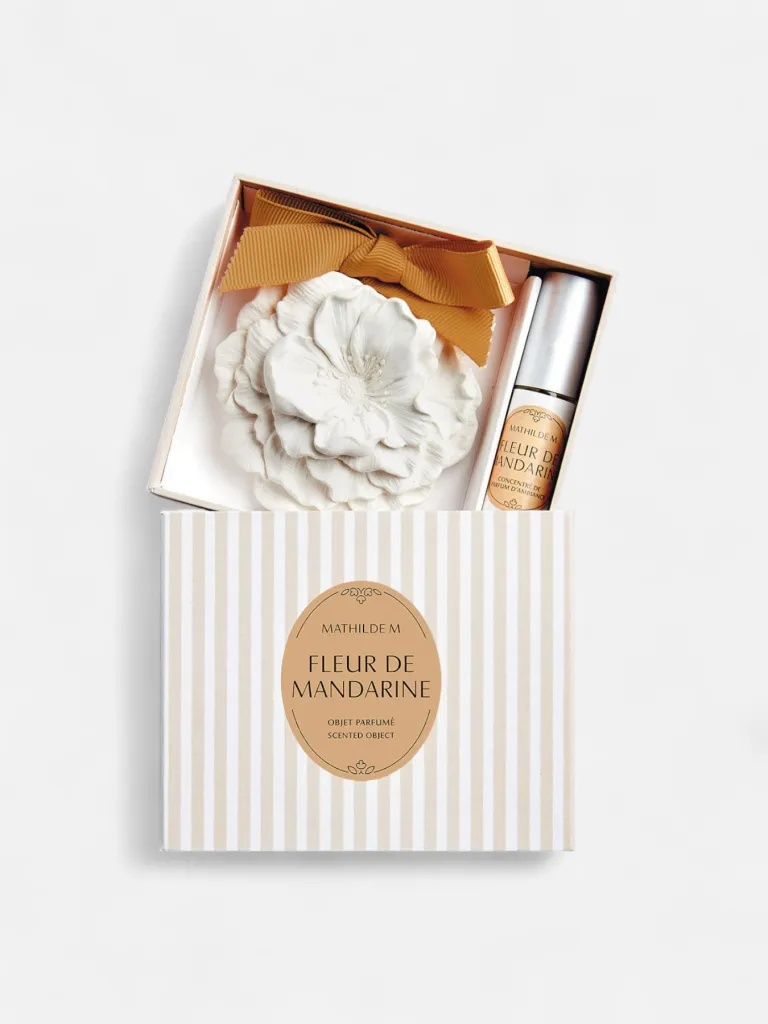 set - dekorativna figura i koncentrat parfema u spreju 4 ml - Fleur de Mandarine