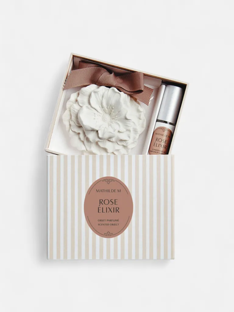 set - dekorativna figura i koncentrat parfema u spreju 4 ml - Rose Elixir
