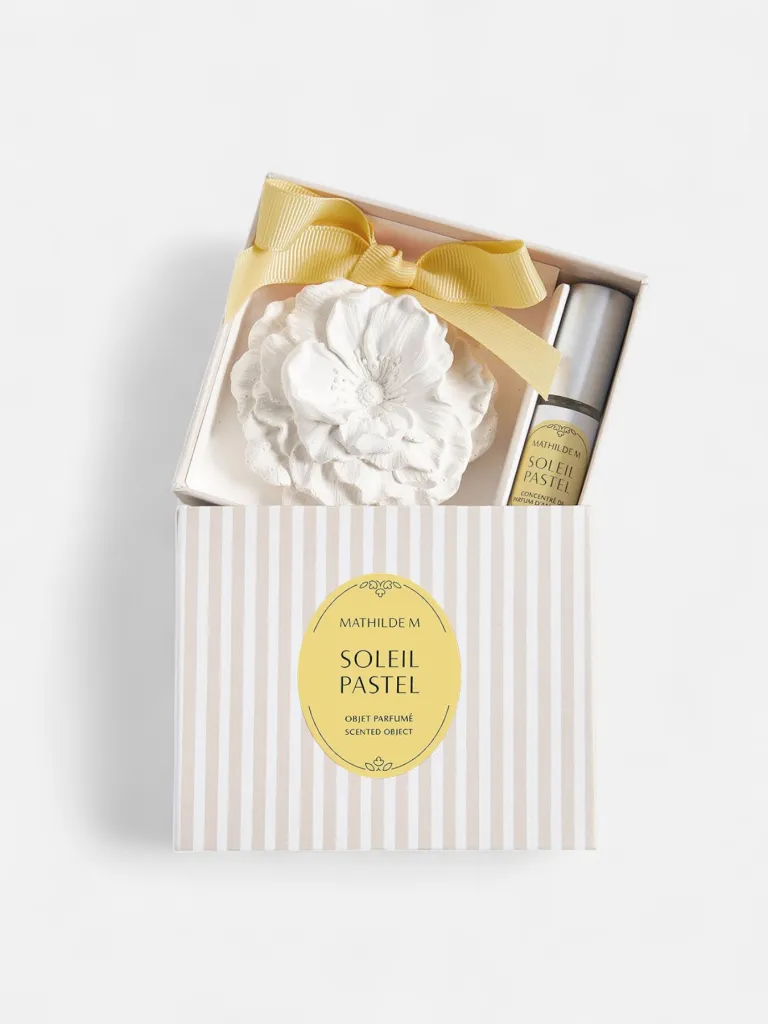 set - dekorativna figura i koncentrat parfema u spreju 4 ml - Soleil Pastel
