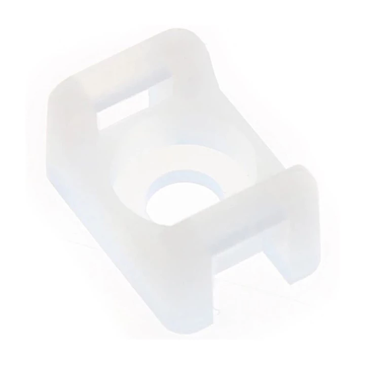 Nosač za vezice 4.6mm za vijak, beli
