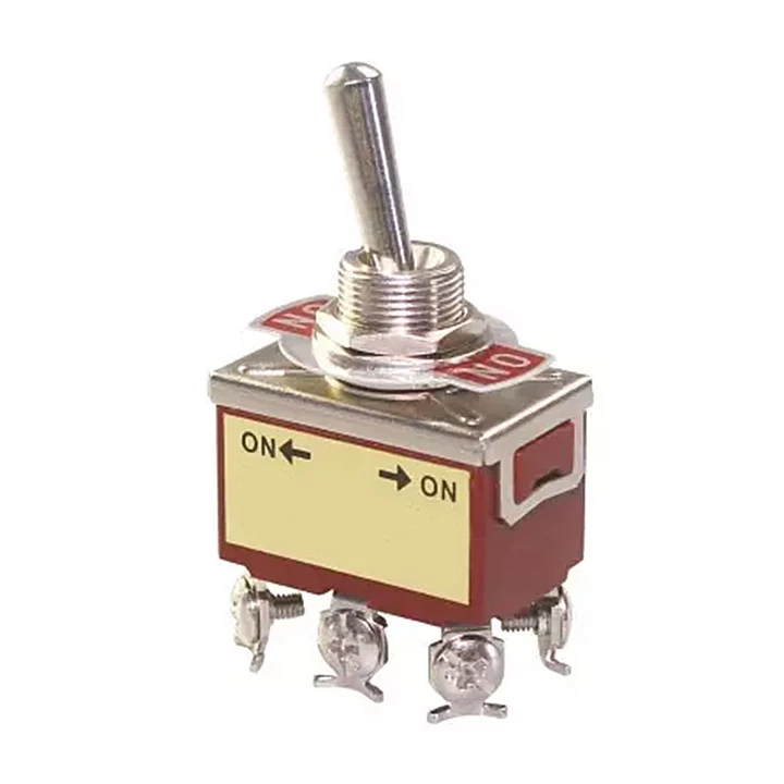 Prekidač kipp 15A/250V 2xON-(ON), fi=12mm