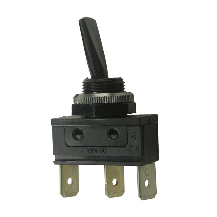 Prekidač kipp 16A/250V 1-pol 3-položaja, fi=12.7mm