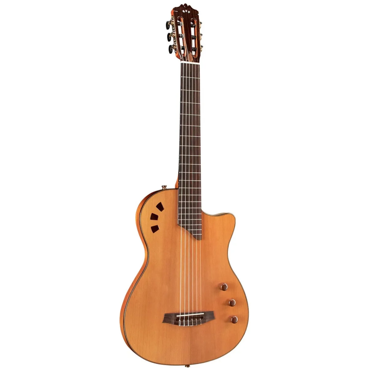 Cordoba Stage Traditional CD &amp;#8211; Elektro-Akustična Gitara sa Najlonskim Žicama i Torbom (Amber Burst / Cedar Vrh)