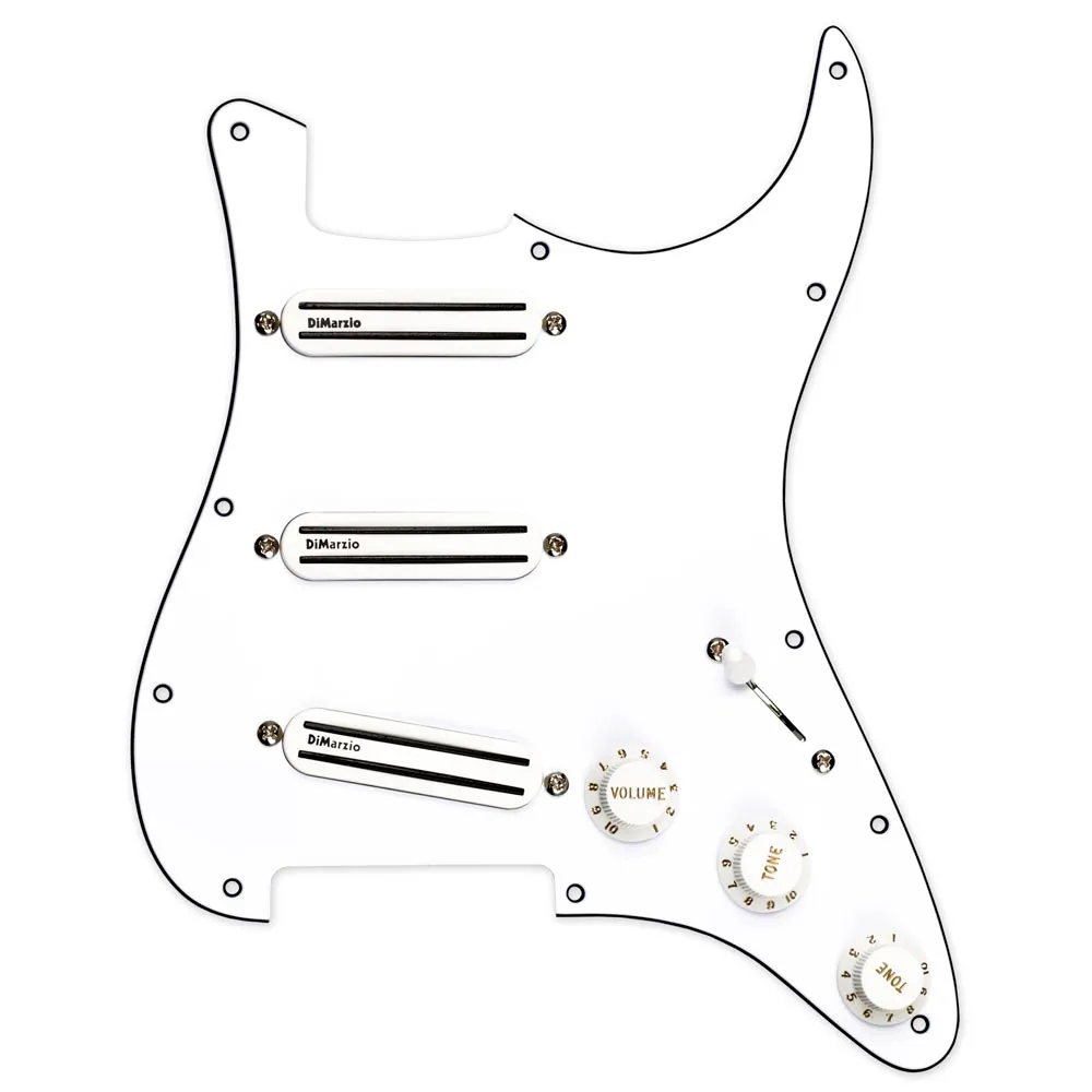 DiMarzio FG2108WA7 Pickguard Assembly,White,High Power (188/181/182) Maska za gitaru sa magnetima za gitaru
