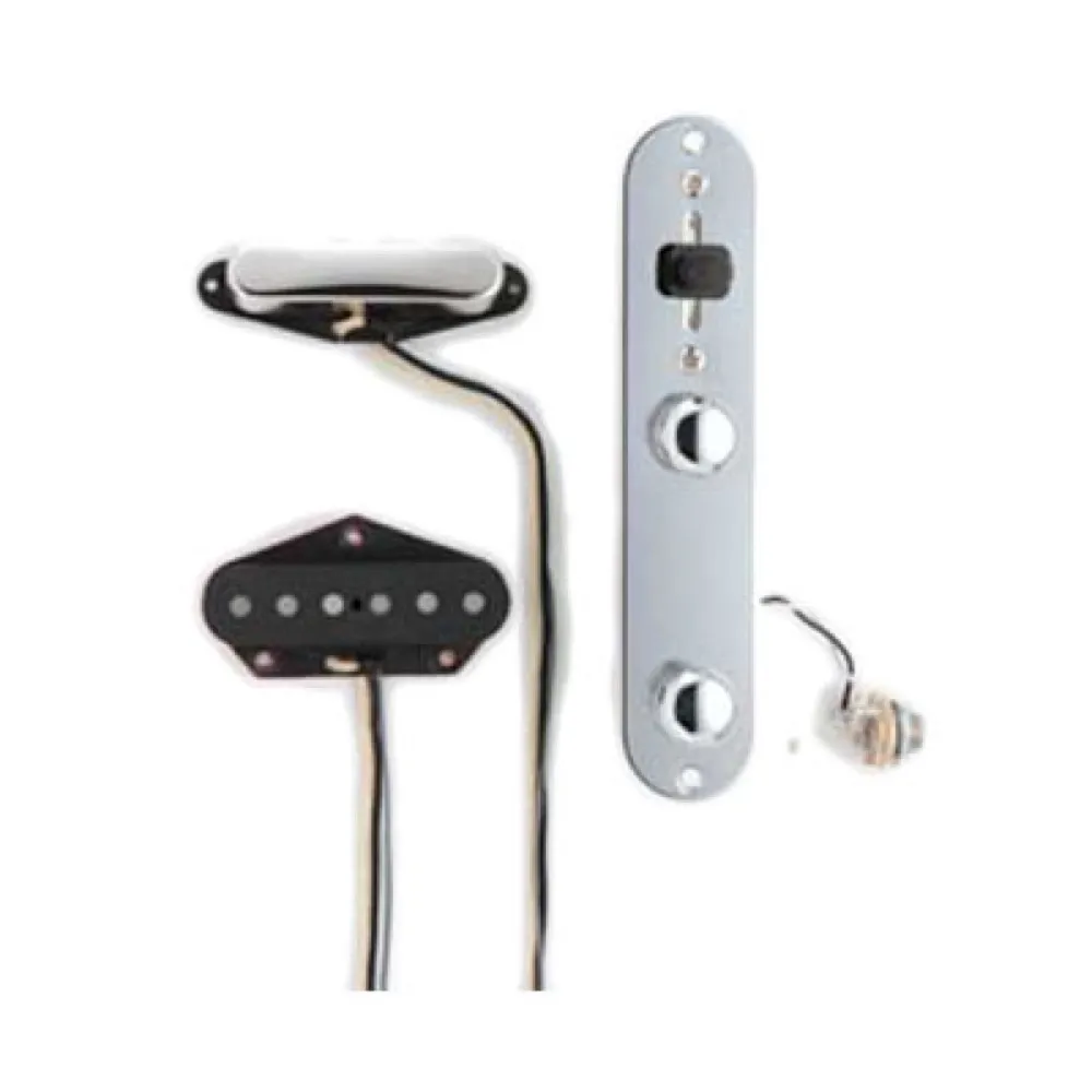 DiMarzioFG2100CA1BK  Tele Control Plate Assembly, Chrome,Vintage Set (172173) Maska za gitaru sa magnetima za gitaru