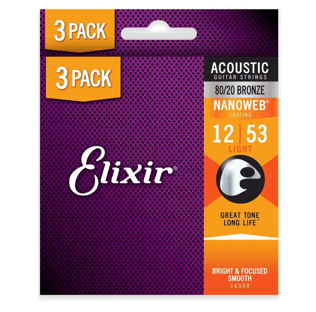 Elixir 11052 012/053 3 PACK 16539 Žice za akustičnu gitaru Popust  25%