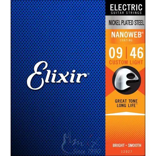 Elixir 12027 Custom Light 009-046 Žice za električnu gitaru Nanoweb serija