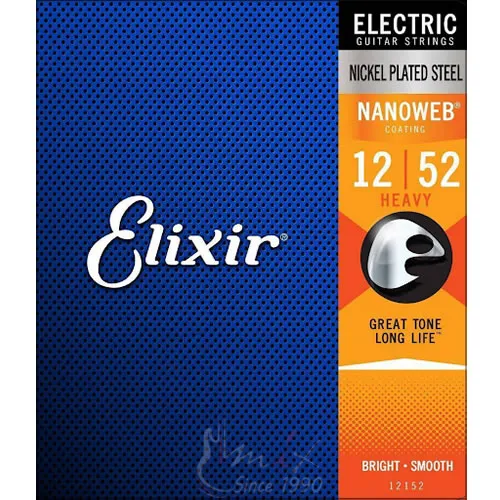 Elixir 12152 Heavy 012-052 Žice za električnu gitaru Nanoweb serija Debljina dvanaestke