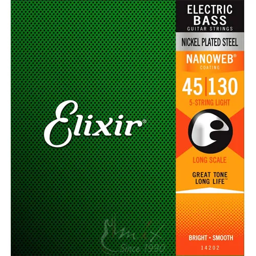Elixir 14202 Light 045-130 5-String Žice za petožičani bas