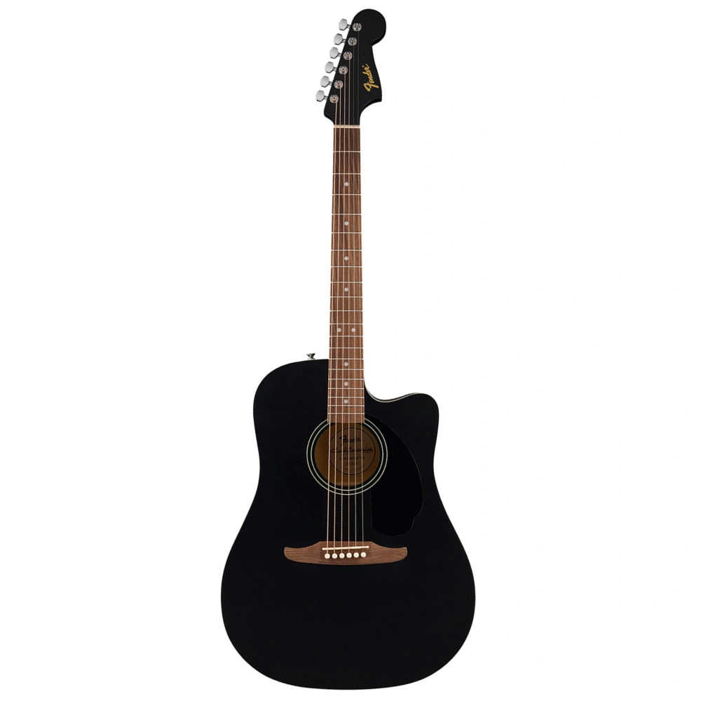 Fender California Debut Redondo CE Dreadnought Walnut Fingerboard Black Elektro-Akustična Gitara