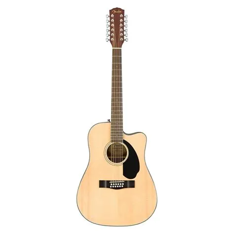 Fender CD-60SCE Dreadnought 12-String Walnut Fingerboard Natural Elektro-Akustična Gitara Sa 12 Žica