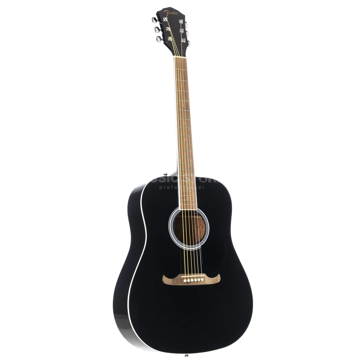 Fender FA-125 Dreadnought Walnut Fingerboard Black Akustična Gitara