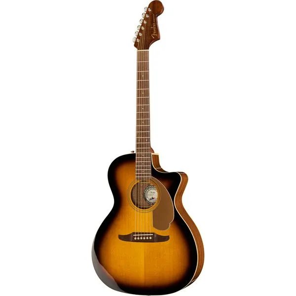 Fender Newporter Player Walnut Fingerboard Sunburst Elektro-Akustična Gitara