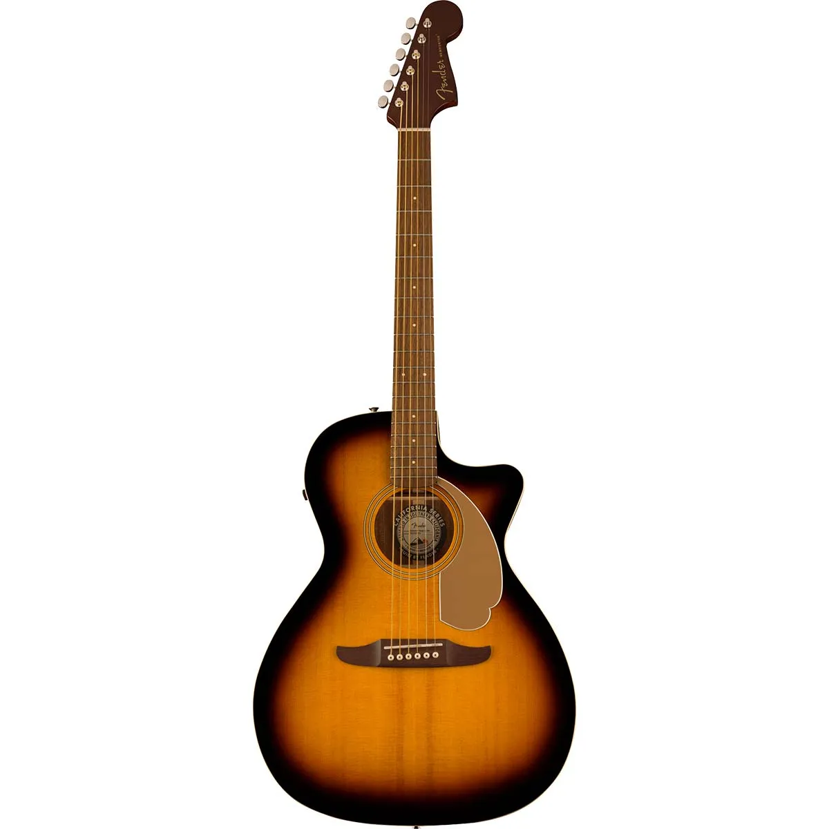 Fender Newporter Player WN Sunburst Elektro-Akustična Gitara