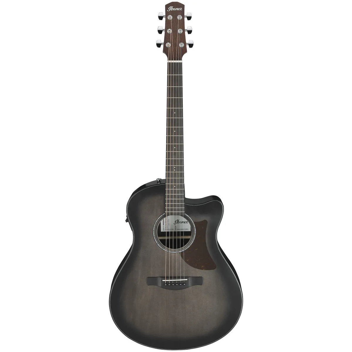Ibanez AAM70CE-TBN TBN : Transparent Charcoal Burst Low Gloss Top Natural Open Pore Back and Sides