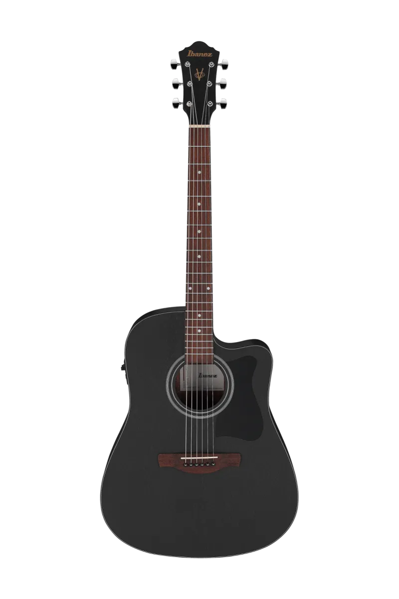 Ibanez V44CE-WK Akustična ozvučena gitara Weathered Black finiš