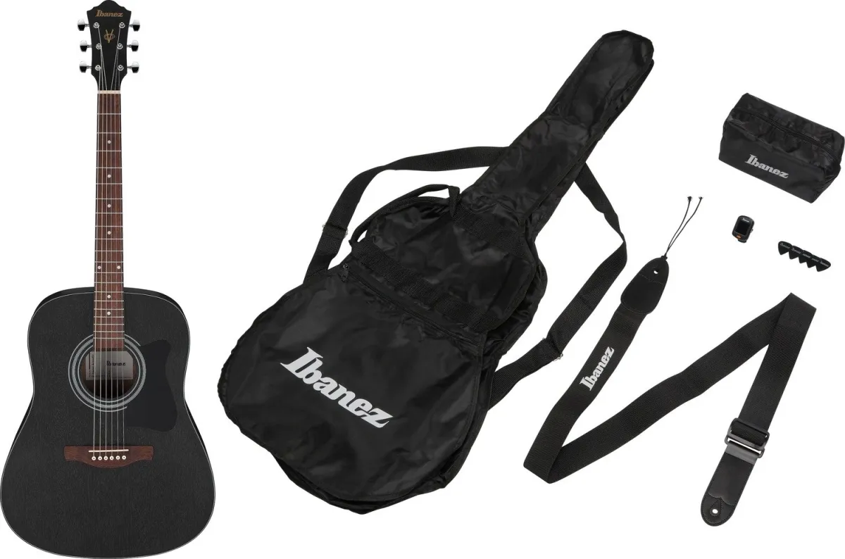Ibanez V54NJP-WK Akustična gitara sa priborom Weathered Black finiš