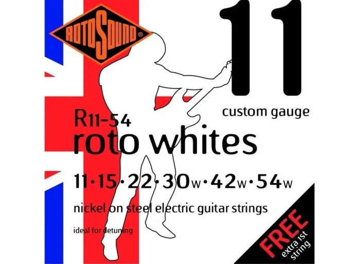Rotosound R11-54 Roto Whites Žice za električnu gitaru Debljina pojačane jedanaestke