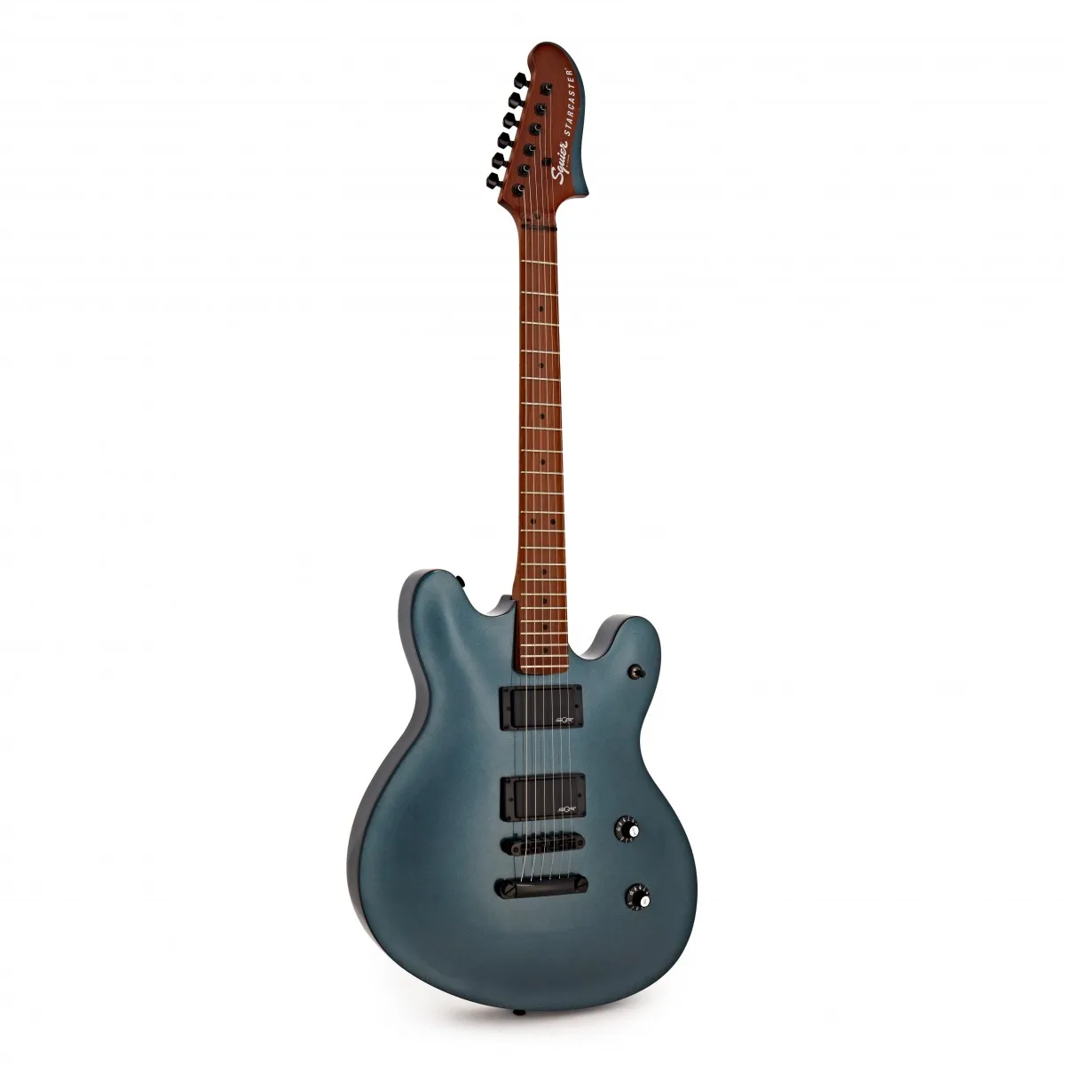 Squier By Fender Contemporary Active Starcaster Roasted Maple Fingerboard Gunmetal Metallic Električna Gitara