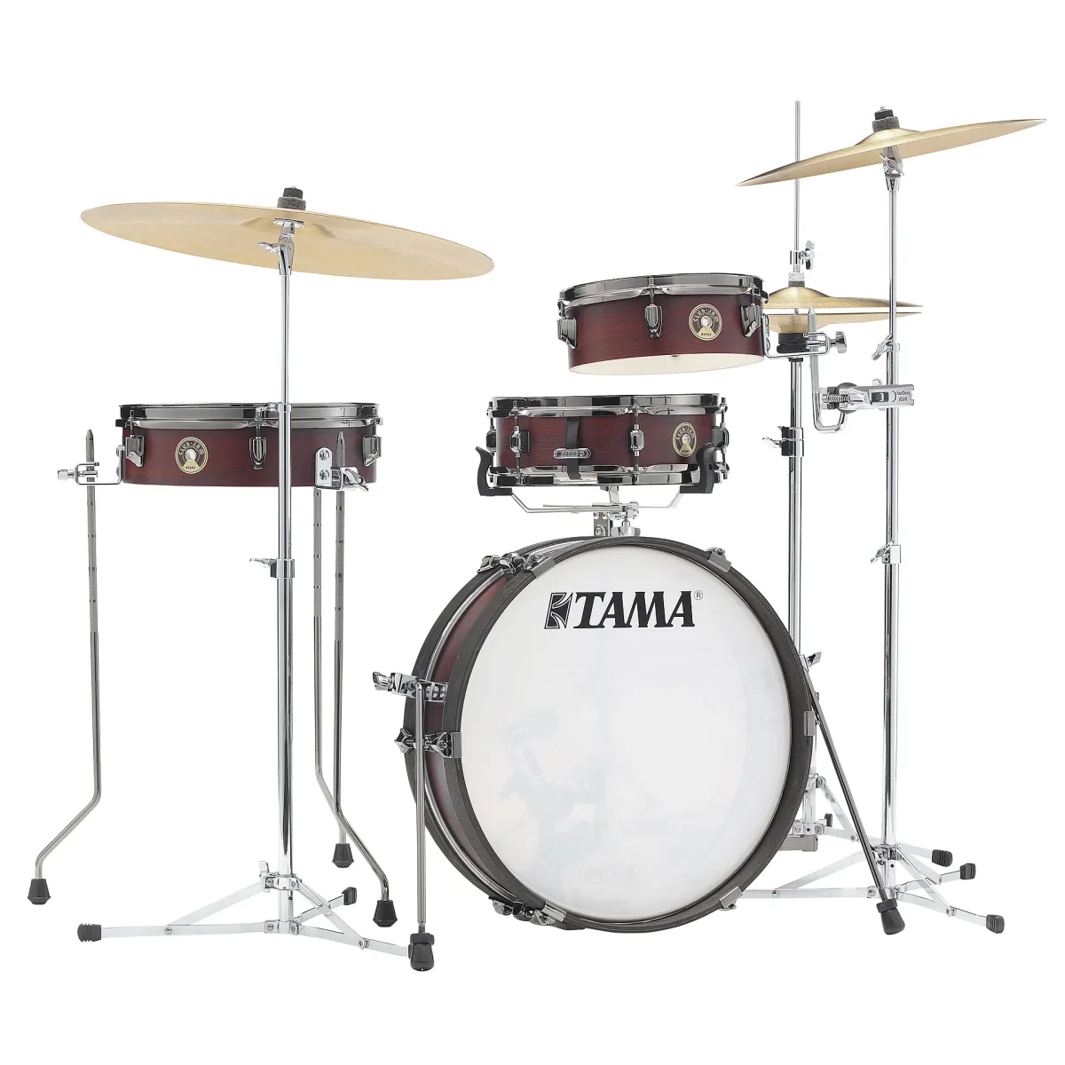 Tama LJK48PBN-BWW Akustični bubanj Pancake Burgundy Walnut Wrap finiš