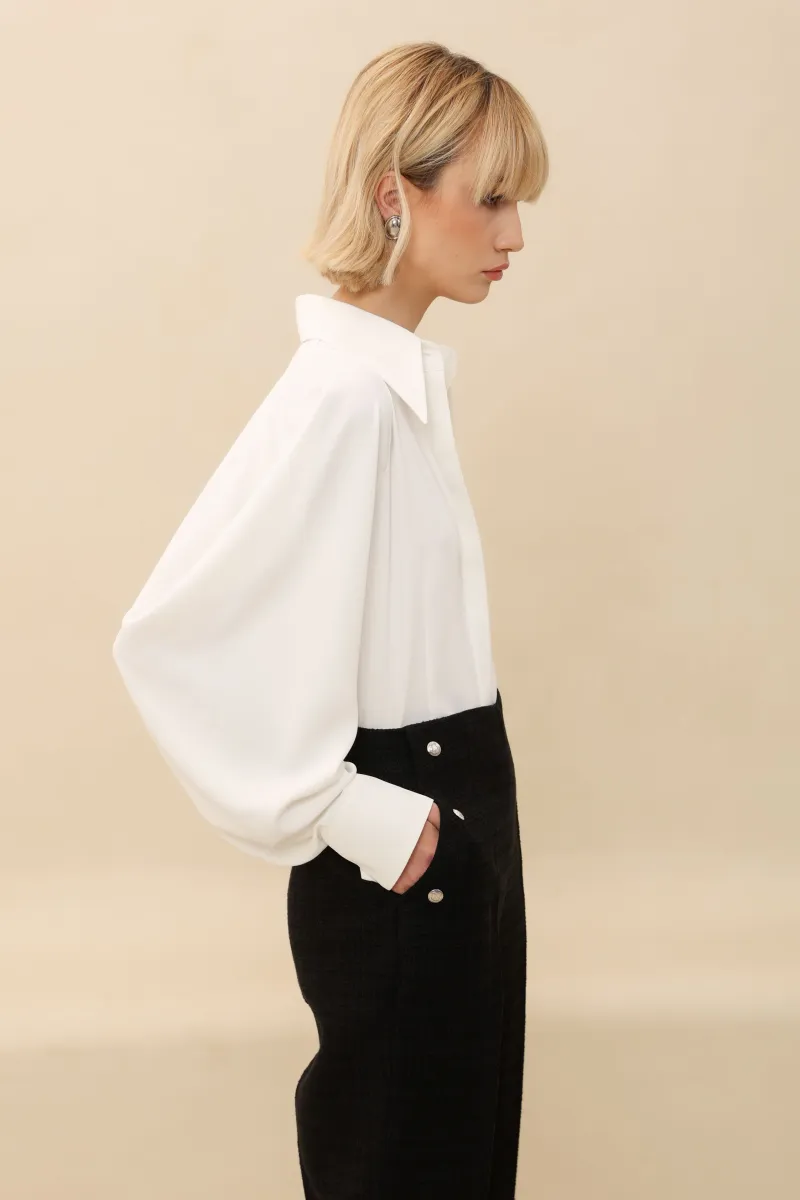 BLUZA SA ŠPIC-KRAGNOM 52234901-5