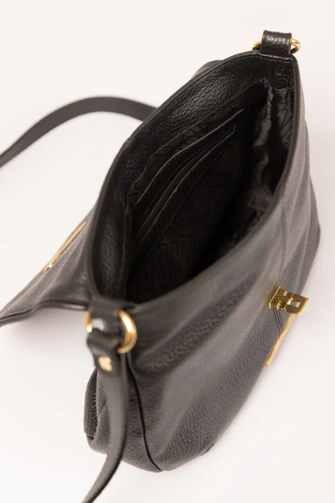 CRNA KOŽNA TAŠNA 3002370-5