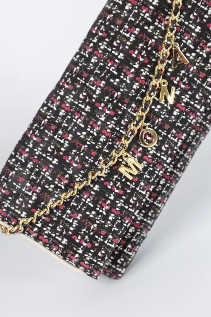 CRNA KOŽNA TAŠNA SA PRINTOM 30016302-4