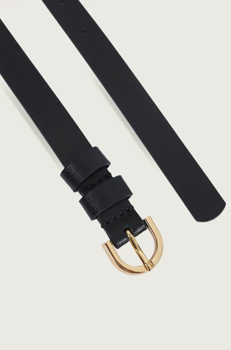 CRNI KOŽNI KAIŠ 6644202-4