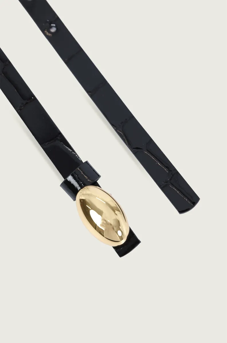 CRNI KOŽNI KAIŠ SA PRINTOM 6644511-5