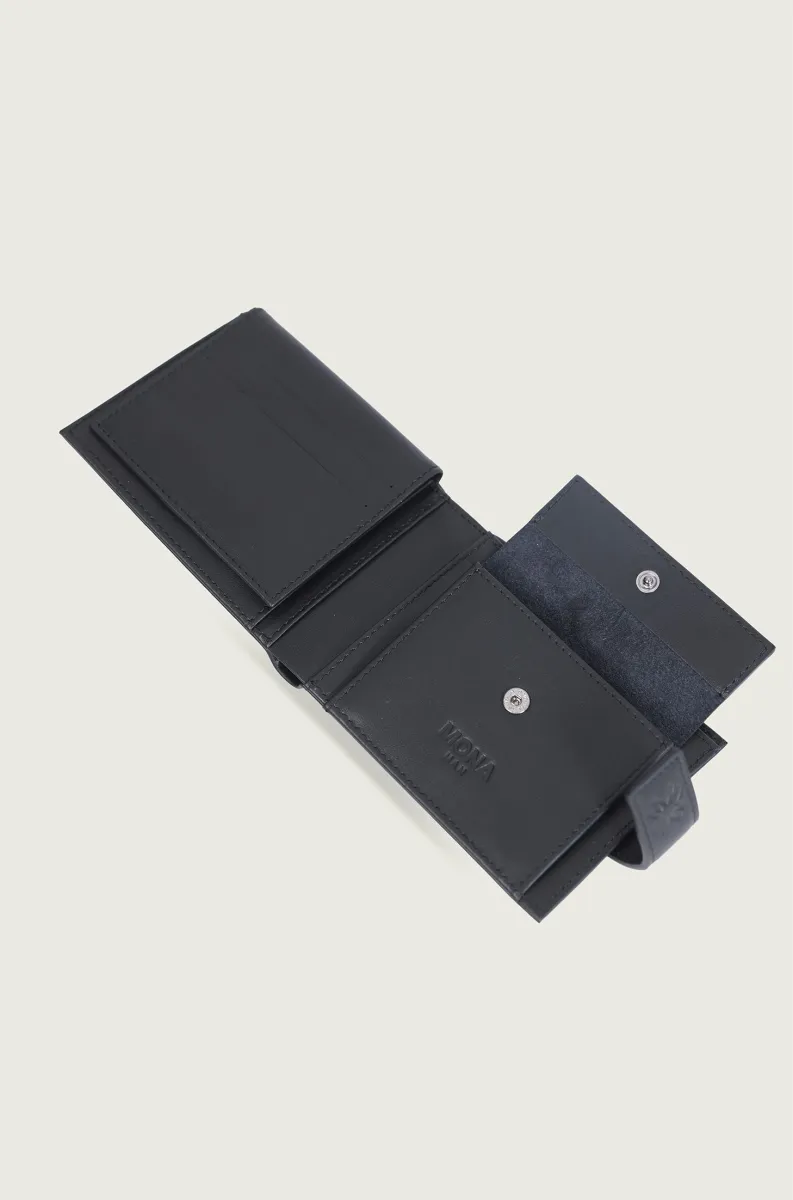 CRNI MUŠKI KOŽNI NOVČANIK 7513601-5